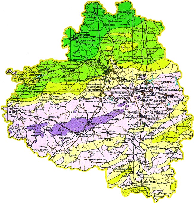 Карта радиоактивного заражения